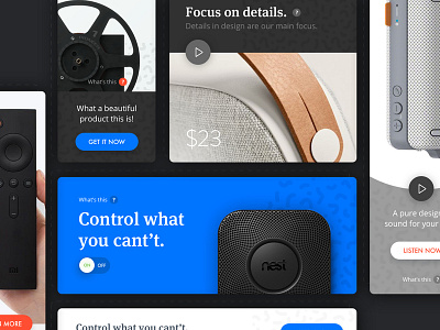 Products design kit landing product ui ux