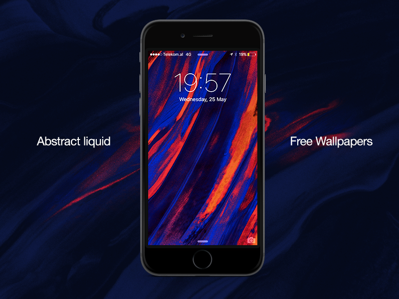 Free Liquid Abstract Iphone Wallpapers By Vasjen Katro Dribbble