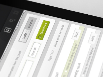 Right side! application grey interface ipad lime ui ux yellow