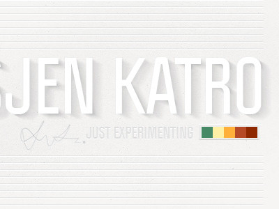 Typo Experiment logo name texture typography vasjen