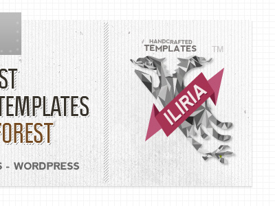 ILIRIA TEMPLATES home page image iliria logo premium templates theme themeforest