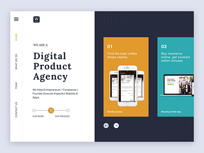 Digital Agency Landing Page 2020 branding design digital agency landing page typography ui ux web