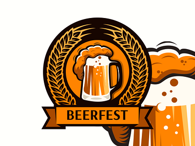 beerfest logo animation branding coreldraw design design art ilustration ilustrator logo sketch vector