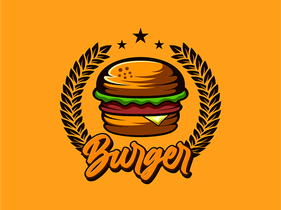 burger logo animation branding coreldraw design design art ilustration ilustrator logo sketch vector