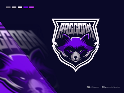 raccoon logo design