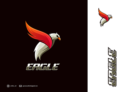 awesome eagle logo branding coreldraw design eagle illustration ilustration ilustrator logo sketch ui vector