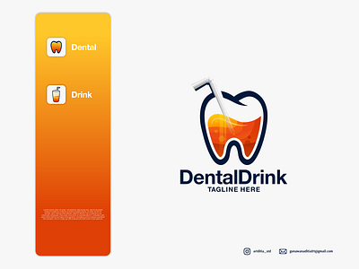 DentalDrink Logo branding coreldraw dental dentaldrink design drink illustration ilustration ilustrator logo sketch ui vector