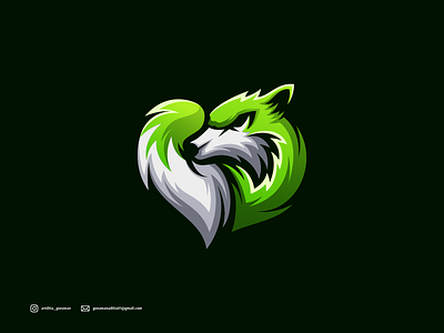GreenFox Logo branding coreldraw design fox green illustration ilustration ilustrator logo sketch ui vector