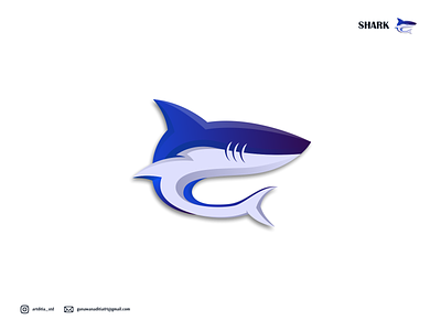 SHARK LOGO branding coreldraw design illustration ilustration ilustrator logo sketch ui vector