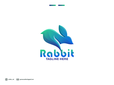 rabbit logo animation branding coreldraw design graphic design illustration ilustration ilustrator logo rabbit sketch ui vector