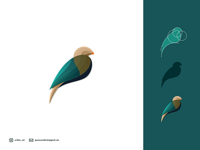 bird gradient logo branding coreldraw design illustration ilustration ilustrator logo sketch ui vector