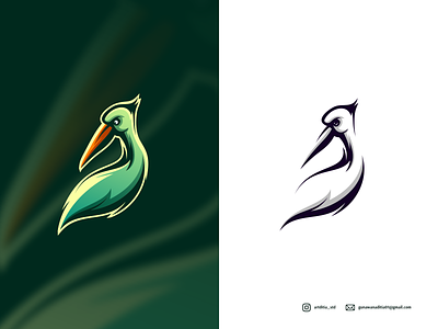 awesome pelican animation branding coreldraw design graphic design illustration ilustration ilustrator logo pelican sketch ui vector