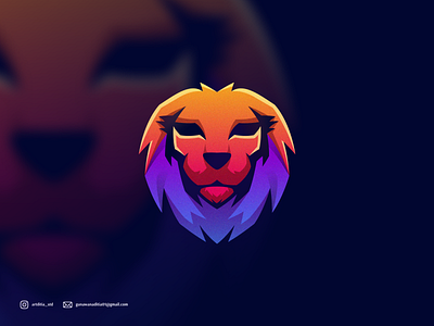 lion gradient logo