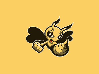 Bee coreldraw ilustrator logo