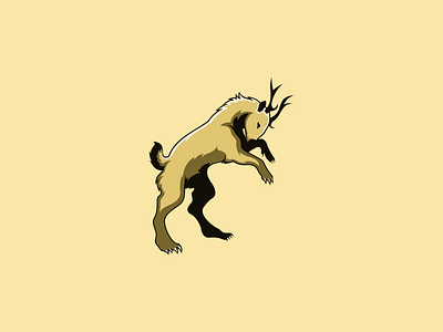 Deer coreldraw ilustrator logo
