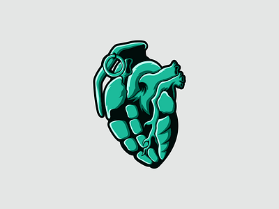 grenade_liver ilustration logo