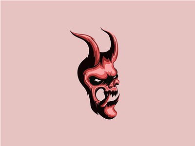 Red Devil ilustration logo