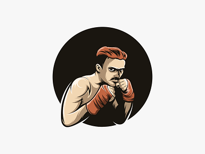 Fighter ilustration logo