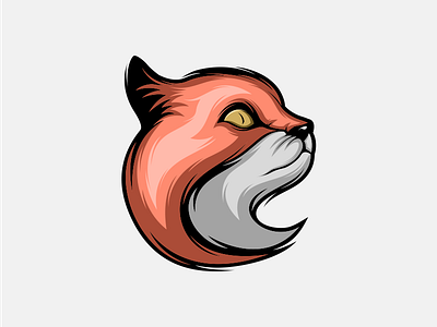 Cat ilustration logo