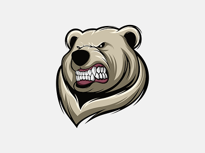 Bear ilustration logo