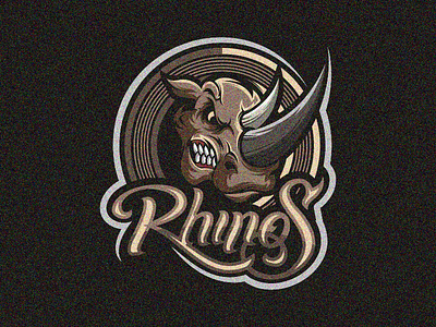 Rhino branding coreldraw design icon illustration ilustration logo rhino typography vector