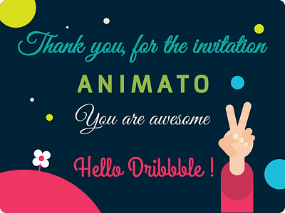 Thank you ANIMATO and Hello Dribbble ! debut