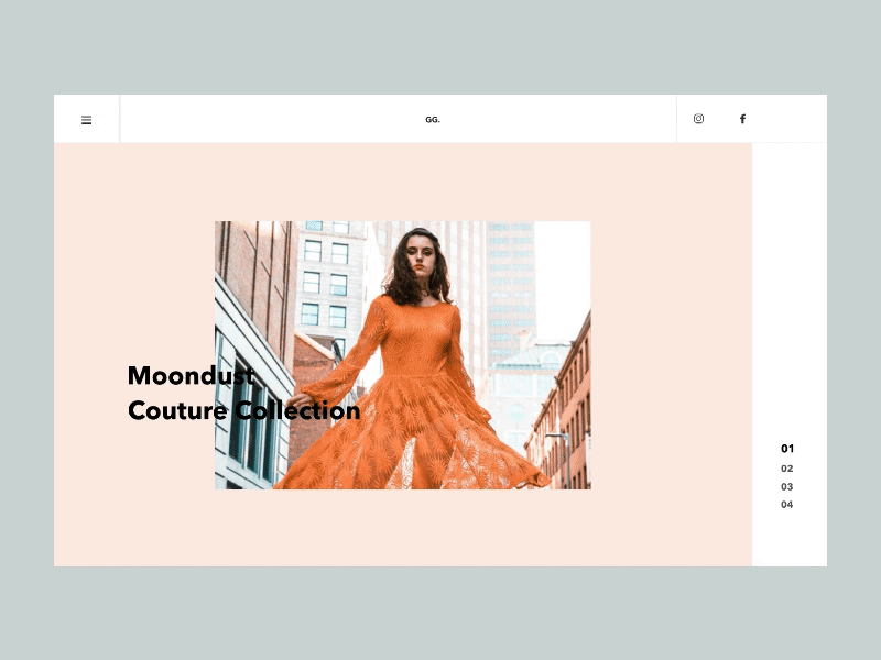 Collection animation collection fashion gif interaction ui ux white space