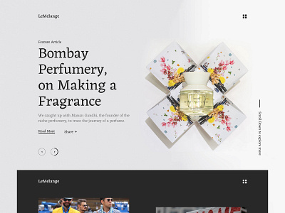 Bombay Perfumery black clarity concept explore perfume uiux