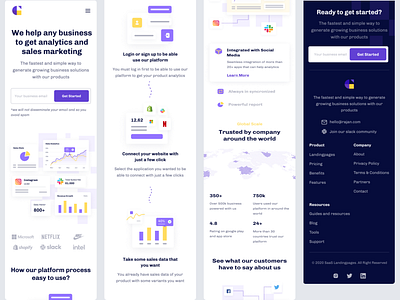 Analytics App Landing Page