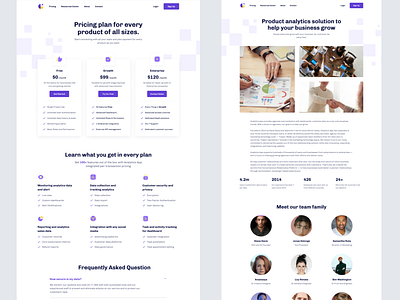 Analytics App Landing Page