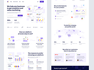 Analytics App Landing Page