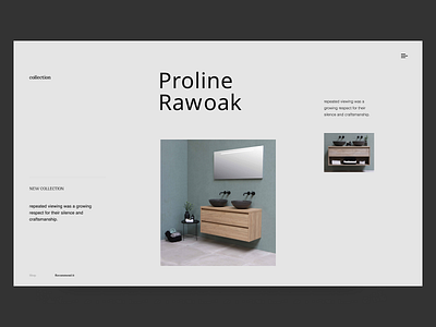 Collection bathroom clean design header minimal typography visual web webdesign