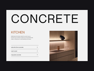 Design kitchen typography branding clean header minimal typography ui ux web webdesign