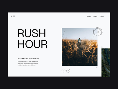 travel design branding clean grid header minimal travel typography ui