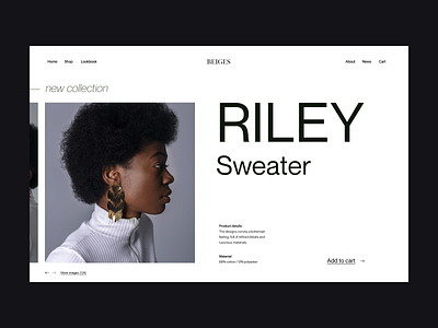 Fashion shop branding design fashion graphic header minimal shop typography ui ux web