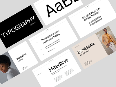 Typography styleguide branding design grid minimal styleguide typography ui ux visual web webdesign
