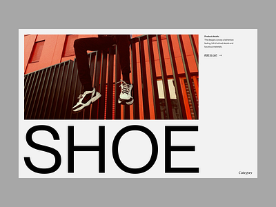 Shop shoe fashion branding clean design fashion header minimal shop typography ui ux web