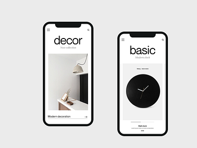 Modern decor shop app app design branding clean ecommerce app minimal mobile mobile app mobile ui shop typography ui ux