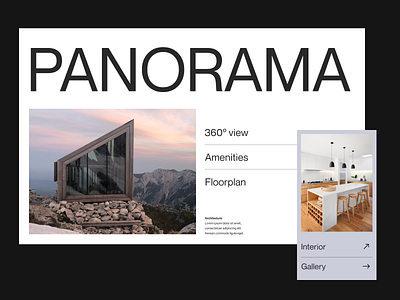 Architecture house branding design header house living minimal typography ui ux web