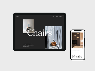 Interior studio design branding design header minimal shop store typography ui ux web