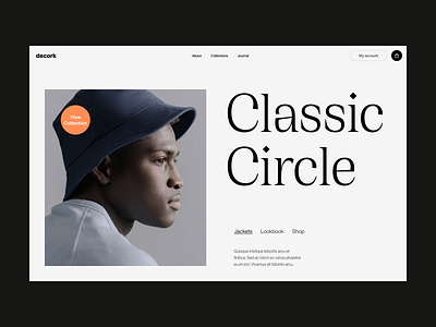 Classic circle shop branding design fashion header minimal shop store typography ui ux web webshop