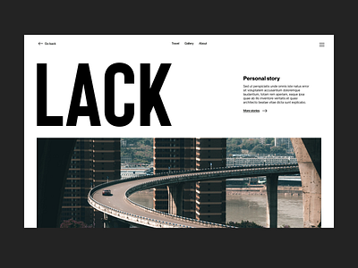 Lack blog branding design header minimal typography ui ux web webdesign website