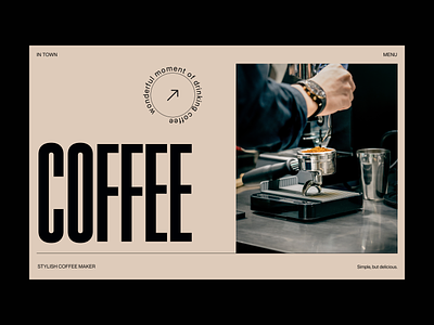 Coffee brewery branding clean coffee design grid header minimal shop typography ui ux visual web webdesign website