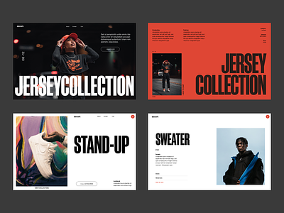 Jersey - collection branding design fashion header minimal shop typography ui ux web