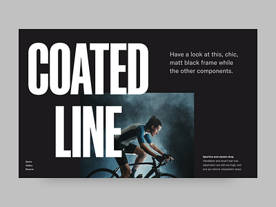 Bicycle - coated line bicycle branding design header minimal shop sport typography ui ux web