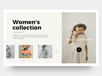 Fashion shop clean design fashion graphic header minimal shop ui ux visual web white