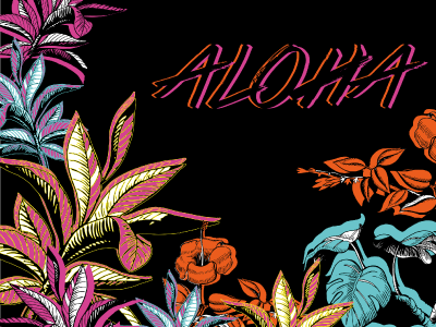 Aloha adobe illustrator aloha flowers hawaii illustration tropical tropical flowers vector