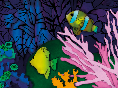 Fishtank adobe illustrator algae fish fishtank illustration illustrator tropical tropical fish