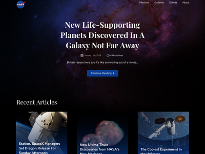 NASA Website Redesign
