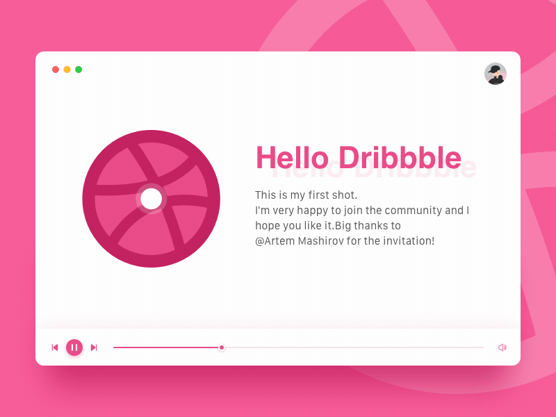 Hello Dribbble!